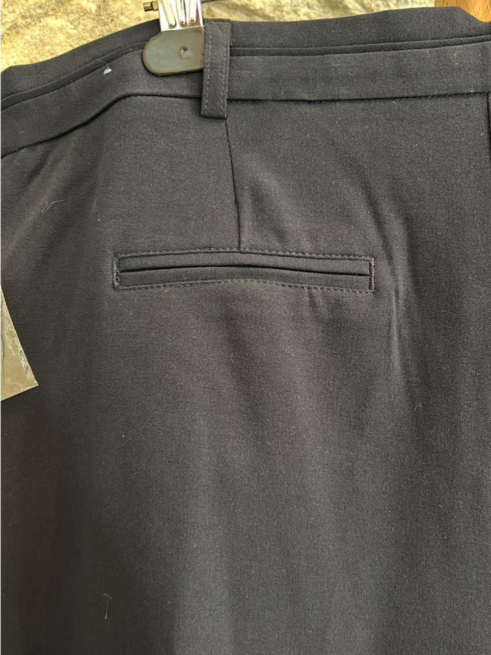 Womens Navy Dress Shorts - Classic Tailored Fit - Picture 3 of 9